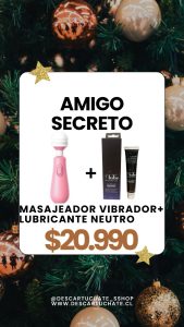 Promo Amigo Secreto – Masajeador Vibrador + Lubricante Neutro